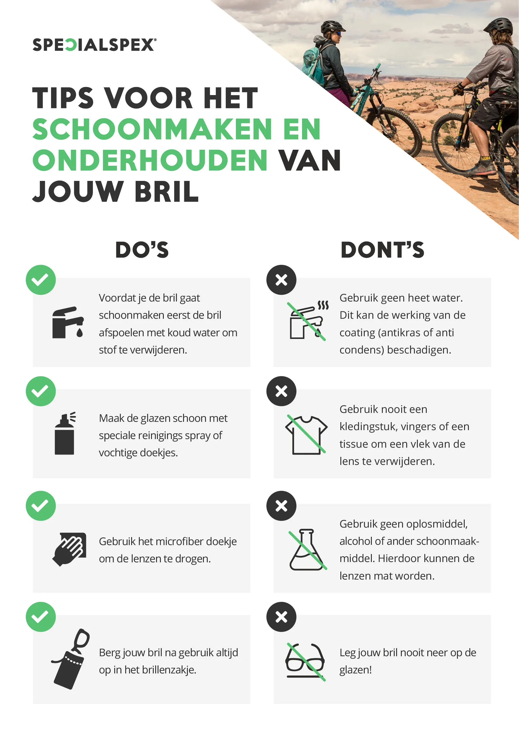 Maintenance of your glasses - Specialspex