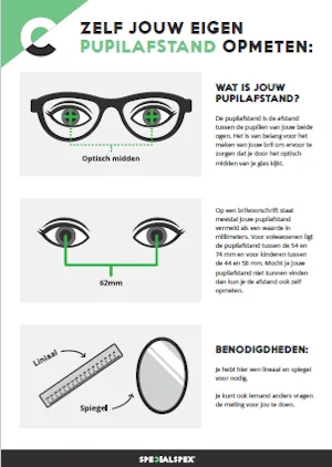 Pupilafstand meten Zelf pupilafstand meten